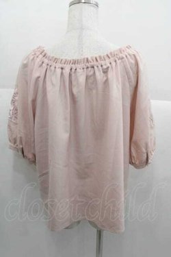 画像2: F&A / ローズ刺繍袖トップス  ピンク I-25-09-30-029-LO-TO-SA-ZI