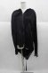画像1: CIVARIZE / テレコ切り替えフェイクスウェード変形パーカー  黒 I-25-09-30-031-GO-TO-SA-ZI (1)