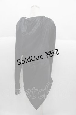 画像2: CIVARIZE / テレコ切り替えフェイクスウェード変形パーカー  黒 I-25-09-30-031-GO-TO-SA-ZI