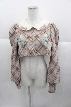 画像1: Hoshibako Works / チューリップさんバルーンスリーブボレロ  ピンク I-25-09-30-036-LO-JA-SA-ZI