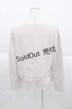 画像2: DearMyLoveRose / コルセット風レースアップレディブラウス 3L ベージュ I-25-09-30-004-EL-BL-SA-ZI