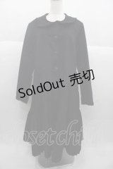 PINK HOUSE / 襟付きロングティアードコート  黒 I-25-09-30-040-LO-CO-SA-ZI