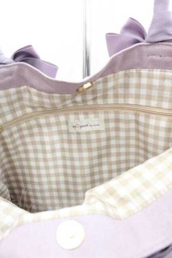 画像3: m petit by misako / ラビットベアプリントトートバッグ  ラベンダー I-25-10-04-030-LO-BG-SA-ZI