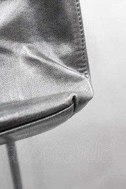 画像4: Jean Paul GAULTIER / メタリックショルダーバッグ  シルバーＸ黒 I-25-10-04-035-GO-BG-SA-ZI