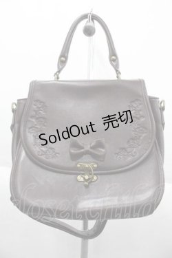 画像1: axes femme POETIQUE / クラシカル型押しバッグ  ブラウン I-25-10-04-037-AX-BG-SA-ZI