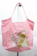m petit by misako / クマ刺繍バッグ  ピンク I-25-10-04-038-LO-BG-SA-ZI