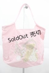 m petit by misako / クマ刺繍バッグ  ピンク I-25-10-04-038-LO-BG-SA-ZI