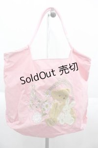 m petit by misako / クマ刺繍バッグ  ピンク I-25-10-04-038-LO-BG-SA-ZI