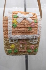 Nile Perch / おうち麦わらショルダーバッグ  ブラウン I-25-10-04-040-LO-BG-SA-ZI