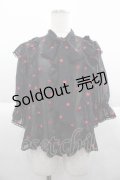 Angelic Pretty / Petit Heartブラウス  黒ｘ赤 I-25-10-04-046-AP-BL-SA-ZI