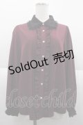 NOEMIE / 推しカラー長袖ブラウス M ボルドー I-25-10-04-048-LO-BL-SA-ZI