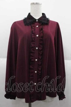 画像1: NOEMIE / 推しカラー長袖ブラウス M ボルドー I-25-10-04-048-LO-BL-SA-ZI