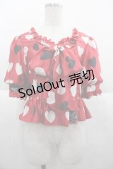 Angelic Pretty / DOLLY HEARTブラウス  赤 I-25-10-04-050-AP-BL-SA-ZI