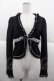 画像1: FRILL / 刺 ボレロ  黒ｘ白 I-25-10-04-053-HN-TO-HR-ZI (1)