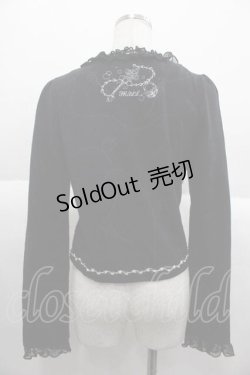 画像2: FRILL / 刺 ボレロ  黒ｘ白 I-25-10-04-053-HN-TO-HR-ZI