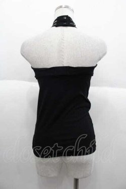 画像2: SEX POT ReVeNGe / 編み上げキャミトップス  黒 I-25-10-04-057-SP-TO-HR-ZI