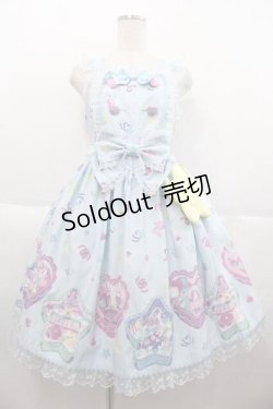 画像1: Angelic Pretty / Compact Toysジャンパースカート  サックス I-25-10-04-068-AP-OP-SA-ZI