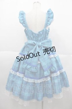 画像2: Angelic Pretty / マーガレットドールジャンパースカート  青チェック I-25-10-04-069-AP-OP-SA-ZI