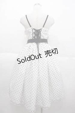画像2: Angelic Pretty / Angelinaジャンパースカート  白Ｘ黒 I-25-10-04-070-AP-OP-SA-ZI