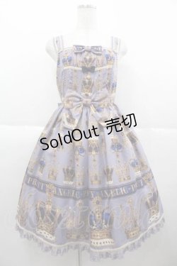画像1: Angelic Pretty / British Crownシャーリングジャンパースカート  パープル I-25-10-04-071-AP-OP-SA-ZI