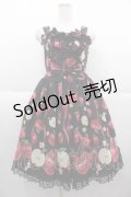 Angelic Pretty / Girly Applesジャンパースカート  黒 I-25-10-04-072-AP-OP-SA-ZI