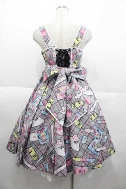 画像2: Angelic Pretty / Fancy Stationeryジャンパースカート  グレー I-25-10-04-073-AP-OP-SA-ZI