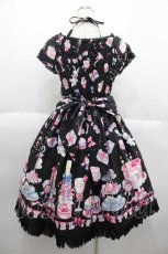 画像2: Angelic Pretty / Merry Making Partyワンピース  黒 I-25-10-04-074-AP-OP-SA-ZI (2)