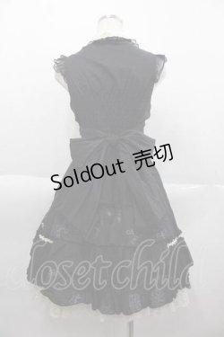 画像2: FRILL / 刺繍ノースリーブワンピース  黒ｘ白 I-25-10-04-085-HN-OP-HR-ZI