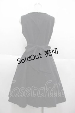 画像2: Moi-meme-Moitie / クロスレースジャンパースカート(2007年)  黒 I-25-10-04-088-MO-OP-HR-ZI