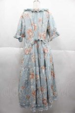 画像2: PINK HOUSE / 桜Teddyプリントワンピース  サックス I-25-10-04-091-LO-OP-SA-ZI (2)