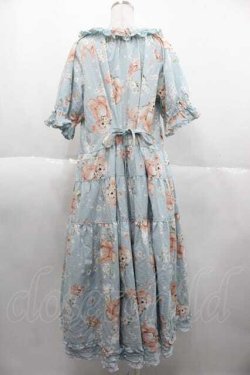 画像2: PINK HOUSE / 桜Teddyプリントワンピース  サックス I-25-10-04-091-LO-OP-SA-ZI