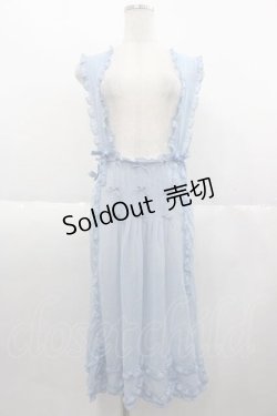 画像1: PINK HOUSE / シフォンジョーゼットタブリエ  サックス I-25-10-04-092-LO-OP-SA-ZI
