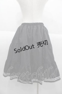 画像2: metamorphose / セーラーティアードスカート 1 黒ｘ白 I-25-10-04-095-ME-SK-SA-ZI