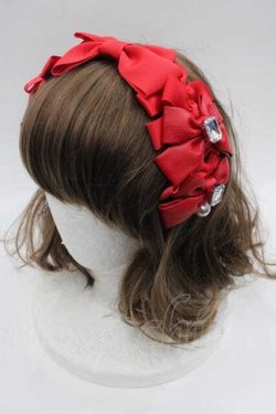画像1: Angelic Pretty / Prima Ribbonカチューシャ  赤 I-25-10-04-104-AP-AC-SA-ZI