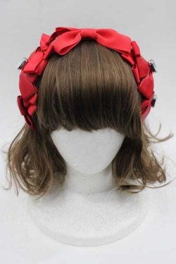 画像2: Angelic Pretty / Prima Ribbonカチューシャ  赤 I-25-10-04-104-AP-AC-SA-ZI
