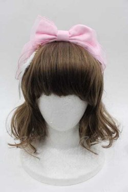 画像1: Angelic Pretty / 羽根チャームカチューシャ  ピンク I-25-10-04-106-AP-AC-SA-ZI