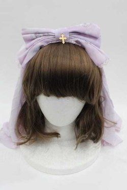 画像1: Angelic Pretty / Celestialシスターベールカチューシャ  ラベンダー I-25-10-04-107-AP-AC-SA-ZI
