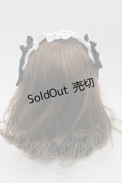 画像3: BABY,THE STARS SHINE BRIGHT / プリンセスドロップヘッドドレス  白Ｘ黒 I-25-10-04-109-BA-AC-SA-ZI