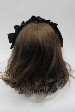 画像3: BABY,THE STARS SHINE BRIGHT / プリンセスドロップヘッドドレス  黒 I-25-10-04-110-BA-AC-SA-ZI