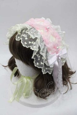 画像1: Angelic Pretty / Ohanami Bunnyヘッドドレス  イエロー I-25-10-04-112-AP-AC-SA-ZI