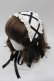 画像1: Angelic Pretty / True Dollヘッドドレス  アイボリーＸ黒 I-25-10-04-113-AP-AC-SA-ZI (1)