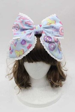 画像1: Angelic Pretty / Toy's Donut Dinerヘアバンド  サックス I-25-10-04-114-AP-AC-SA-ZI
