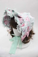 Angelic Pretty / Happy Cakesハーフボンネット  ミント I-25-10-04-116-AP-AC-HR-ZI