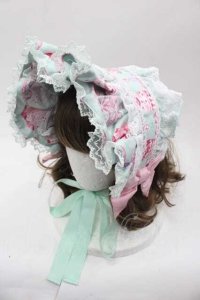 Angelic Pretty / Happy Cakesハーフボンネット  ミント I-25-10-04-116-AP-AC-HR-ZI