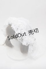 Hoshibako Works / サマーアリスソフトボンネット  白 I-25-10-04-117-LO-AC-SA-ZI