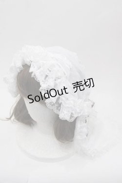 画像1: Hoshibako Works / サマーアリスソフトボンネット  白 I-25-10-04-117-LO-AC-SA-ZI