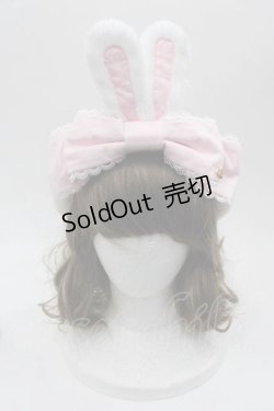 画像1: Angelic Pretty / Dolly Bunnyベレー  アイボリーＸピンク I-25-10-04-118-AP-AC-SA-ZI