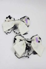 画像2: Angelic Pretty / Girl’s Heartリボンクリップ  アイボリー I-25-10-04-120-AP-AC-SA-ZI (2)