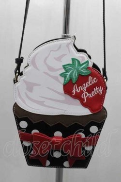 画像1: Angelic Pretty / Strawberry Cupcakeショルダーバッグ  黒 I-25-10-04-015-AP-BG-SA-ZI