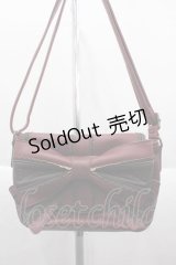 axes femme / リボンショルダーバッグ  ボルドー I-25-10-04-019-AX-BG-SA-ZI